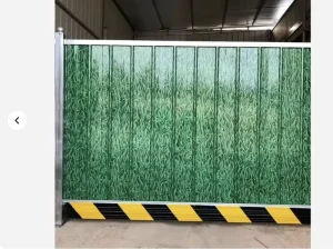 Custom Contemporary Square Durable Color Steel Construction Hoardings Zinc Coating Water Resistant Fire Resistant Wall