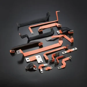 Custom Copper Busbar Flexible Black Orange Busbar Copper Foil Battery Power Distribution Equipment