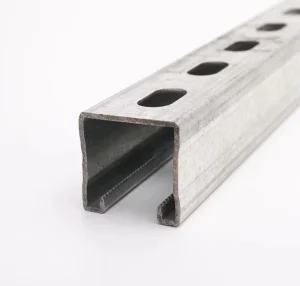 Custom Cut Hot Dip Galvanized Q235 Steel AiSi CHENG GUANG Unistrut Channel C Purlin Perforated Holes C Shaped Steel