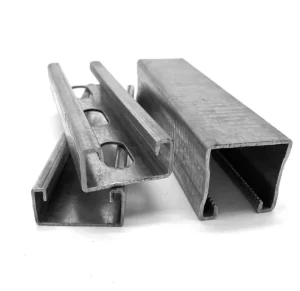 Custom Cut Unistrut Channel C Purlin with Perforated Steel Holes Solar Mounting Bracket Bending Processing Service Included