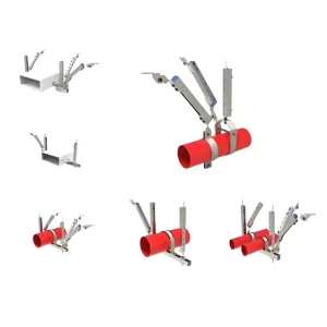 Custom Design Pre Galvanized Cold Rolled Steel Air Duct Anti-seismic Triangle Bracket Strut Channel Support System