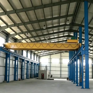 Custom Electric Hoist Double Girder Overhead Crane with European Style Wire Rope Hoist Full Accessories