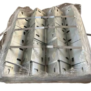 Custom Equal Galvanized Angle Bracket Slotted Corner Steel Cut Processing Services Available Includes Bending