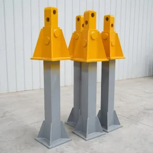 Custom Fabricated Construction Machinery Parts Welded Steel Mounting Pedestal Spare Part