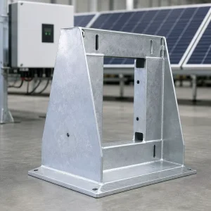 Custom Fabricated PV Inverter Support Chassis Hot Dip Galvanized C3 C5 Rated Q235 Q345 Q355 Carbon Steel