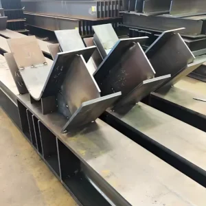 Custom Fabricated Steel Box Columns for Multi Story Structures Welded HSS Sections Primer Cutting Lightweight UV Fire Resistant