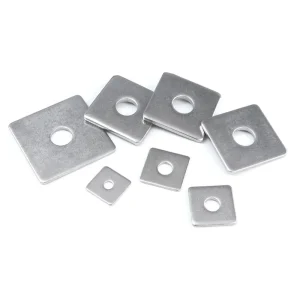 Custom Flat Steel Gasket Multi Size Round Holes Square Washers Galvanized for Industrial Equipment