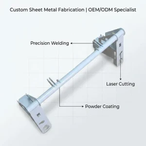 Custom Heavy Duty Sheet Metal Fabrication Welded Structure Part Laser Cutting Bending Powder Coated Steel Frame Support
