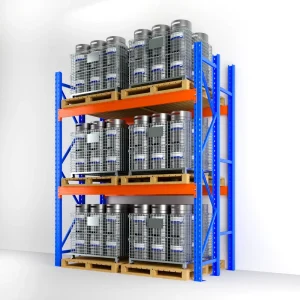 Custom Heavy-Duty Steel Multi-Level Warehouse Shelving Reinforced Beam Racks Double-Sided Painted Large High-Level
