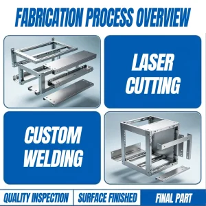 Custom High Quality Laser Cutting Sheet Metal Fabrication Welding Stainless Steel Metal Frame Bracket Auto Parts