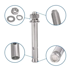 Custom High Quality M6 M8 M10 M12 M16 Expansion Anchor Bolt 304 316 Stainless Steel Wedge Anchor Bolts for Wall Mounting