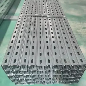 Custom Hot Dipped Galvanized Steel U Shape Channel Steel Beam Purlin Rail
