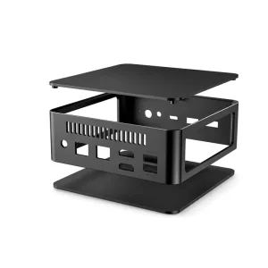 Custom Industrial Electronic Housing Cases | Black Metal Enclosures for PCB Mounting Automation System & Device Protection