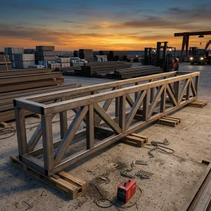 Custom Large Heavy Duty Metal Steel Structure Sheet Parts Welding Steel Frame Fabrication Service