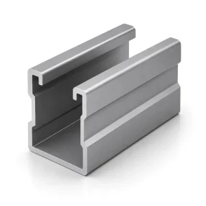 Custom Length Stainless Steel Solar Panel Aluminum Rail For Rooftop Carport Solar Mounting Structure Wind Load 40m / S Snow Load
