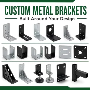 Custom Metal Bracket Industrial Support Hardware Bending Stamping Punching Laser Cut Parts Service Sheet Metal Fabrication