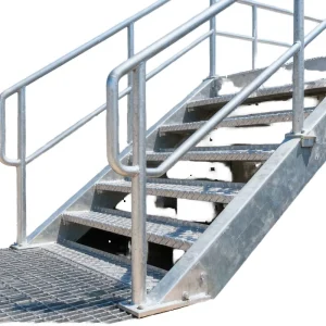 Custom Metal Industrial Steel Staircase Safety Handrail Galvanized Outdoor Ladder