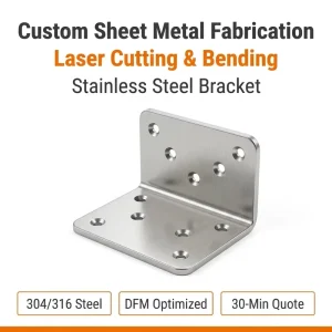 Custom Metal Parts Manufacturer Durable Precision Metal Brackets Stainless Steel Fabrication CNC Sheet Metal Fabrication