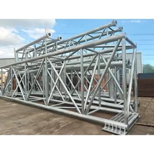Custom Metal Structural Steel Welded Columns Tube Truss Frame Roof Shed for Exhibition Hall Building Construction