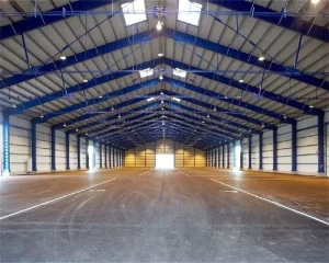 Custom Metal Workshop Building with Galvanized Steel Frame and Insulated Wall Panels