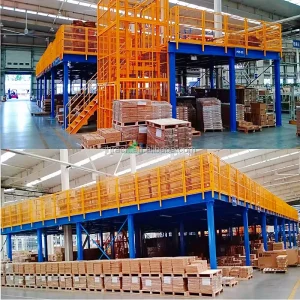 Custom Mezzanine Floor Racking System Metal Shelves Steel Shelf Warehouse Storage Racks Shelving Units with Lift