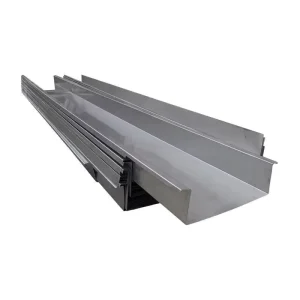 Custom Modern Style U-Shaped Rain Gutter Stainless Steel Courtyard Drainage Trench Canopy for Building Application