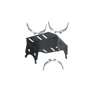 Custom Motor Mounting Base Skid Plate Steel 5mm Laser Cutting Sheet Metal Fabrication Bending Stamping Part