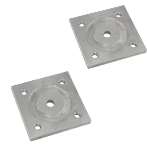 Custom OEM Base Plate for Construction with Galvanized Steel 200x200mm