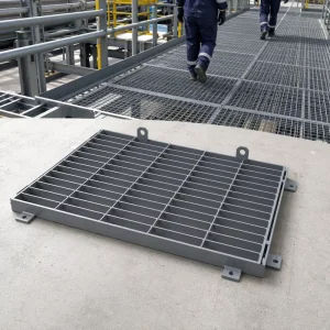 Custom OEM Grating Platform Panel Precision Steel Welded Structure for Factory Mezzanine Access