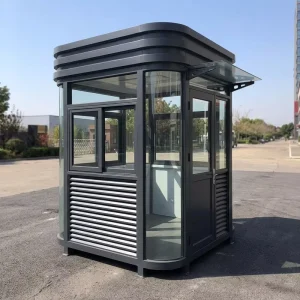 Custom OEM Guard Booth Stainless Steel Galvanized Steel Optional Prefab Weatherproof Booth for Global Security Project