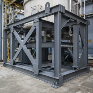 Custom OEM Industrial Framework | Heavy Duty Steel Welded Fabrication for Heavy Equipment Support Structure