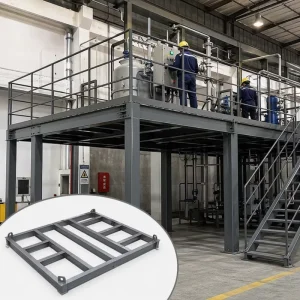 Custom OEM Stainless Steel Platform Support Frame Heavy Duty Welded Fabrication Anti Corrosion Precision Tolerance for Factory