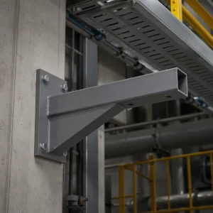 Custom OEM Steel Cantilever Support Arm Heavy Duty Steel Welded Fabrication for Overhead Support Bracket