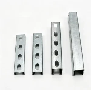 Custom Perforated C Channel Hot Dip Galvanized Solar Mounting Brackets for Roof Ground PV Mounting System