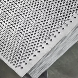 Custom Perforated Stainless Steel Metal Mesh Sheet, Round, Square, Hexagonal, or Oval Holes, 0.5-20 mm Thick, ISO 9001 Factory