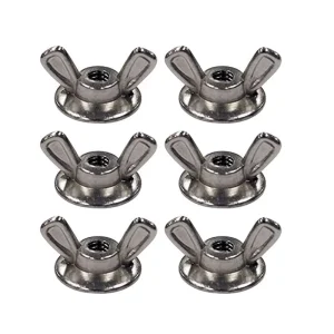 Custom Polished Stainless Steel Carbon Steel Wing Nuts Assorted Washer Hurricane Hardware Butterfly Wing Nut for Mining