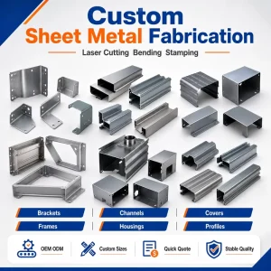 Custom Precision Metal Parts Laser Cutting Bending Stamping OEM ODM Service For Brackets Frames Sheet Metal Fabrication