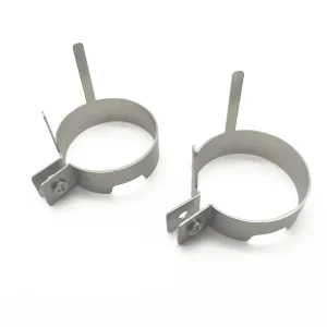 Custom Precision Stainless Steel Pipe Hose Clamp Circular Mounting Bracket Parts Sheet Metal Fabrication Laser Cutting Bending