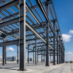 Custom Prefabricated Heavy Duty Steel Structure Frame Q235 Hot Rolled H Beam Welded Industrial Building