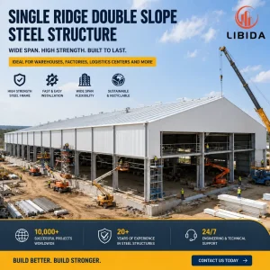 Custom Prefabricated Steel Structure Frame Q235 Q355 Hot Rolled H Beam Steel Frame Industrial Building Structure