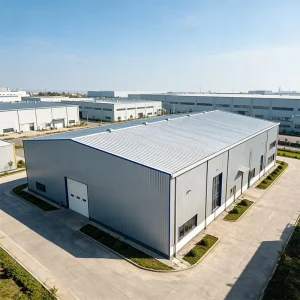 Custom Prefabricated Steel Structure Warehouse with High Wind Resistance and Roof Load Capacity for Logistics Center