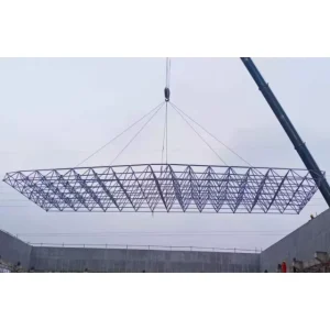 Custom Prefabricated Trapezoidal Roof Trusses Steel Structure Buildings