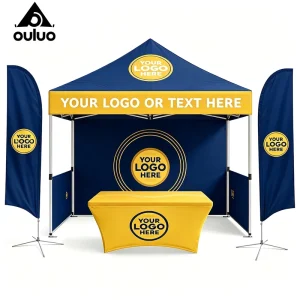Custom Printed Heavy Duty 3x3m Indoor Outdoor Folding Event Awning Tent Logo Advertising Gazebo Canopy for Party Trade Show Tent