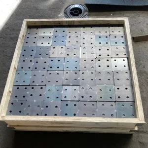 Custom Q235 Q355 Galvanized Structural Steel Base Plate Pre drilled Carbon Steel Connection Tie Plate with Holes