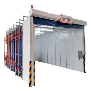 Custom Retractable Mobile Folding Paint Booth for Painting, Sandblasting, and Polishing