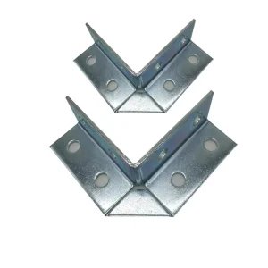 Custom Sheet Metal Fabricated 90 Degree Anti-Seismic Angl Corner Brackets, Thick Welded Reinforced Steel for Load Bearing