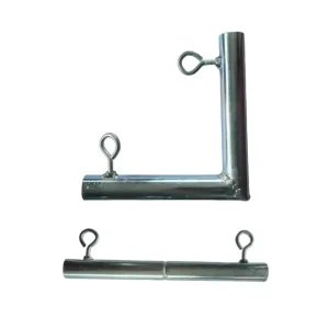 Custom Sheet Metal Fabrication Canopy Connector 0.8 Ft L Shaped Tent Bracket 2-3 Way Steel Galvanized