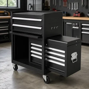 Custom Sheet Metal Fabrication Mobile Tool Cabinet Workstation Rolling Workshop Storage Cart OEM ODM Service