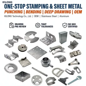 Custom Sheet Metal Fabrication Stamping Parts Stainless Steel Aluminum Punching Bending Deep Drawing ISO 9001 No MOQ