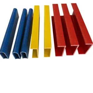 Custom Size FRP Fiberglass Pultruded Profiles Hollow Solid Ladder Rail Tube Anti Aging Structural Fiberglass Ladder Raw Material